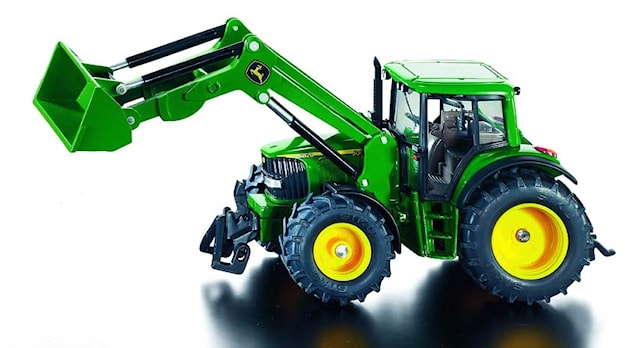 Siku John Deere -traktori etukuormaajalla, mittakaava 1:32