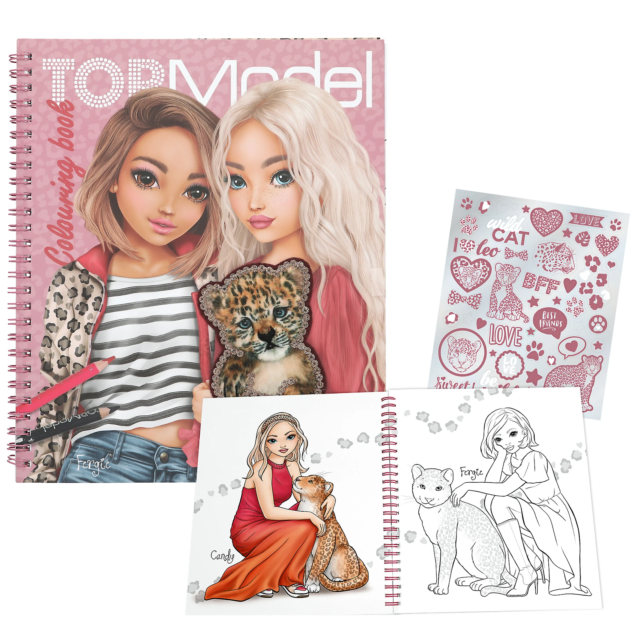Produktbilde for Malebok Med Paljetter LEOHEART TOPModel