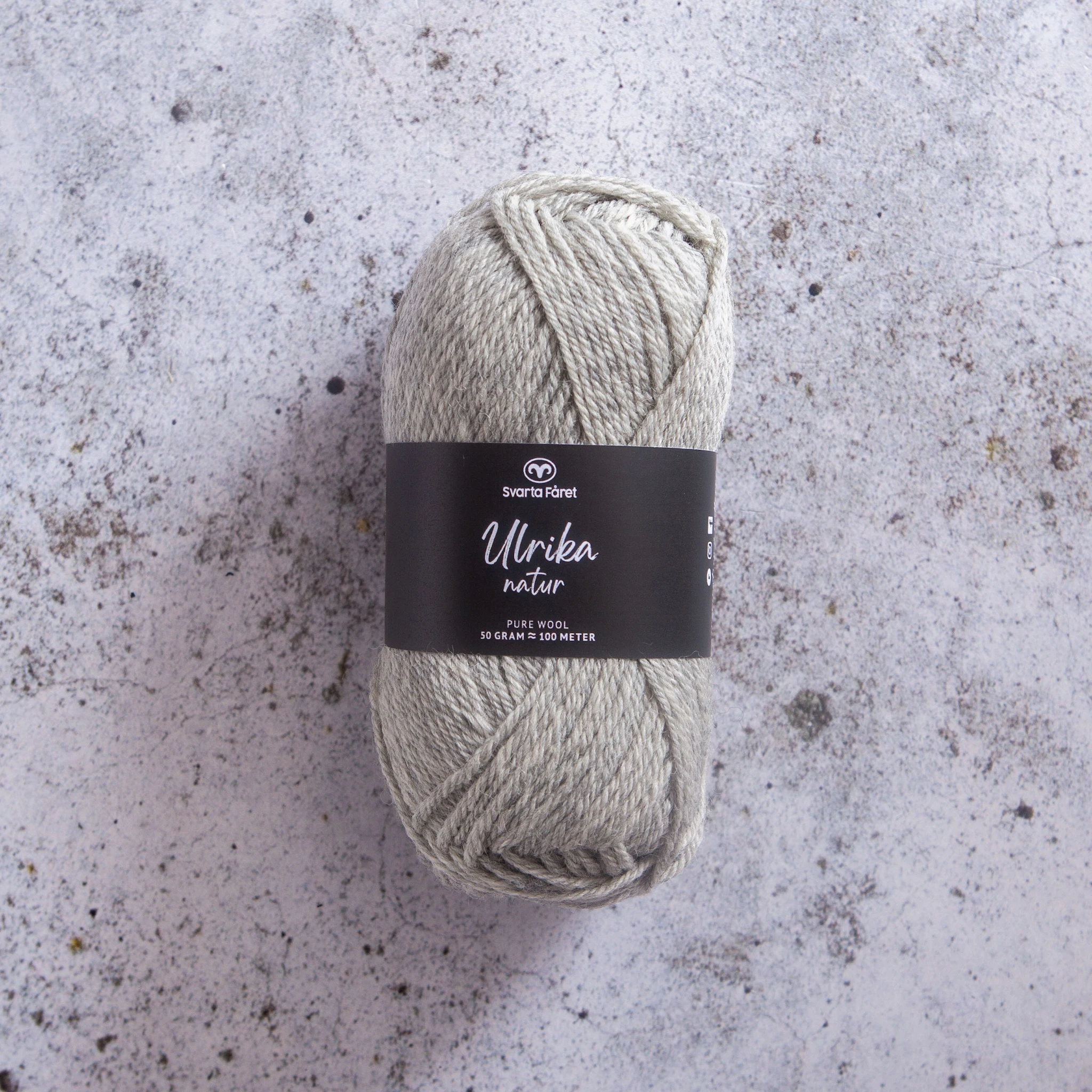 Produktbilde for Ulrika Natur Ullgarn 50 g Järbo