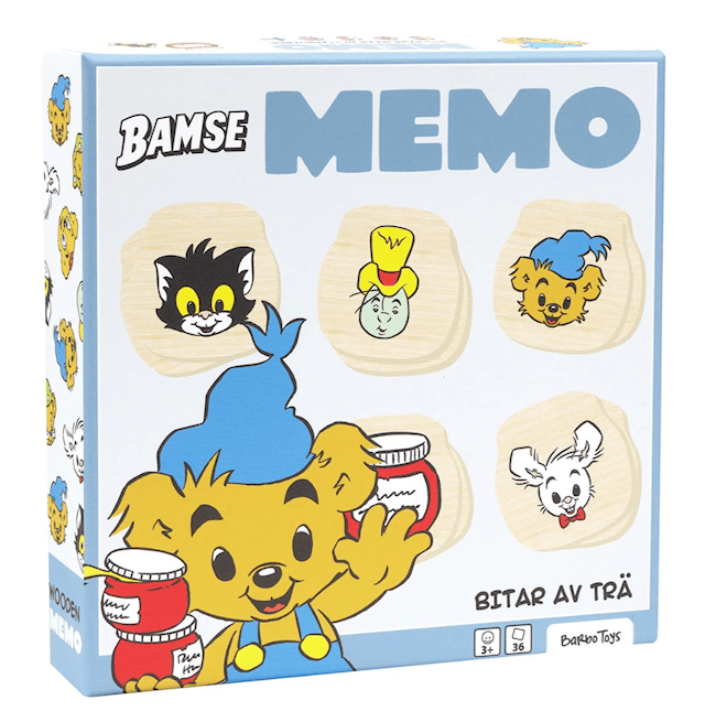 Produktbild 3 för Bamse Memo Wooden