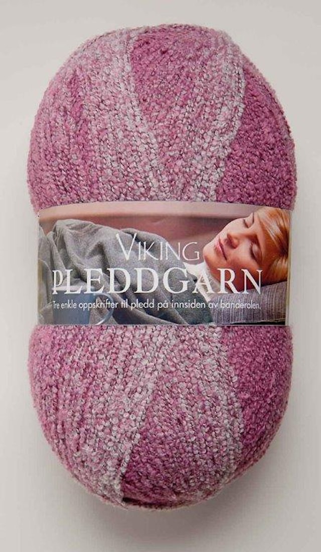 Pleddgarn 350 g vaaleanpunainen Viking Garn