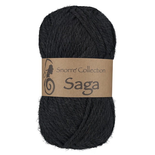 Saga Villa, alpakka-sekoitus 50 g Tummanharmaa 417, Viking Snorre