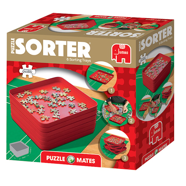 Produktbilde 9 for Puslespillsorterer med 6 brett, Jumbo