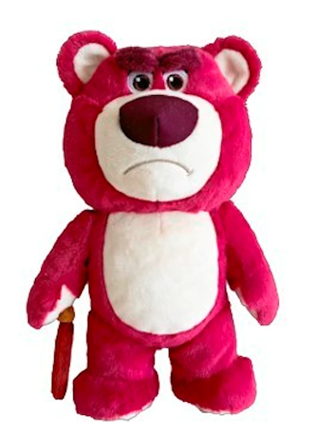 Disney Pixar Lotso Kävelykepin Kanssa Pehmolelu, 25 cm
