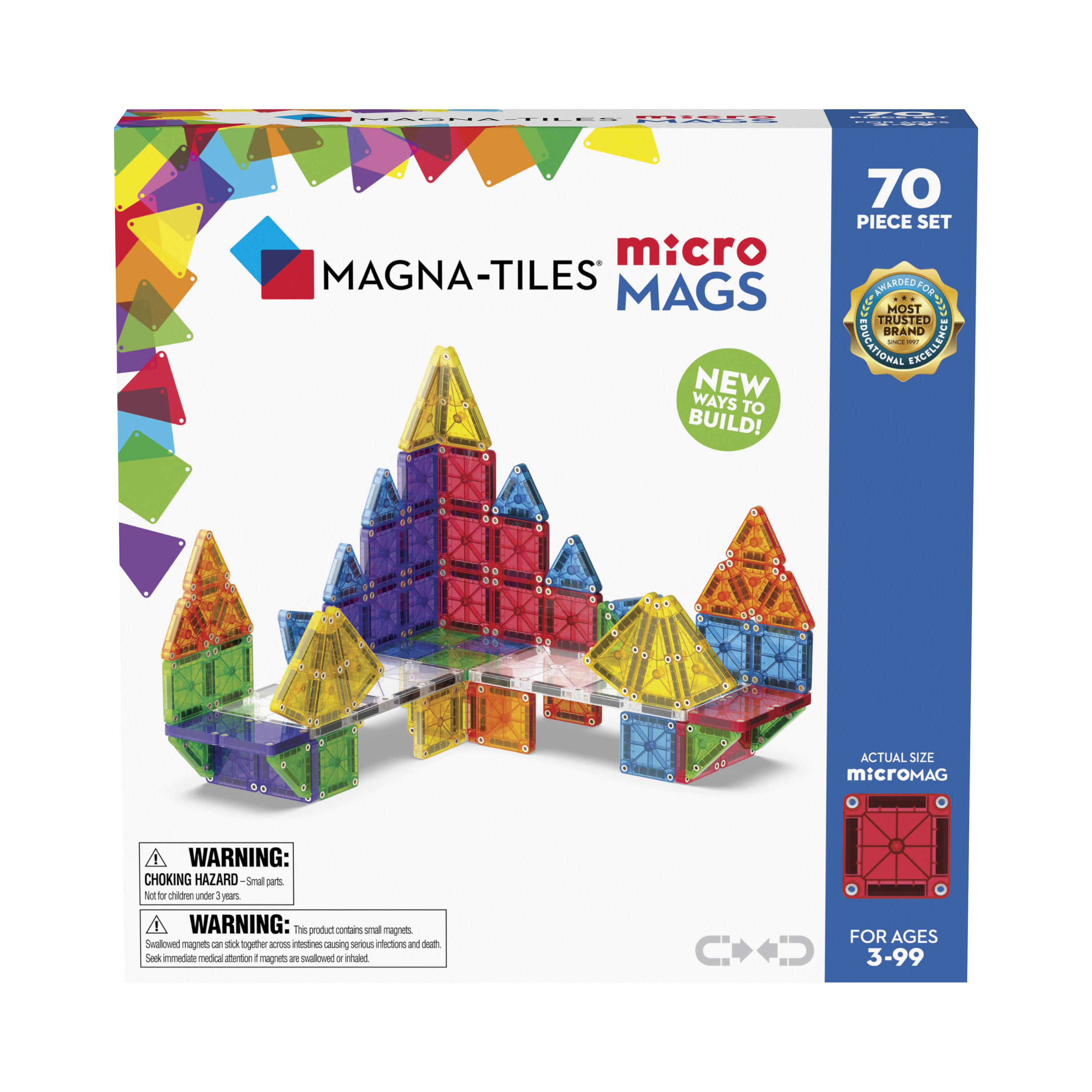 MicroMAGS 70 Bitar Magna-Tiles
