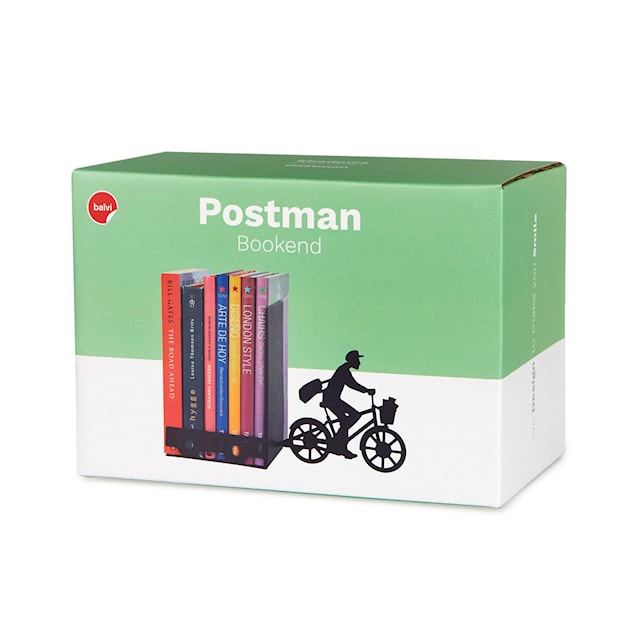 Tuotekuva 3 - Bookend Kirjekantaja Musta Metalli Balvi