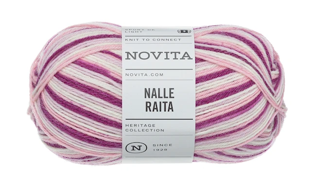 Novita Nalle Raita Garn Ullmix 100g Älva 8191 Novita