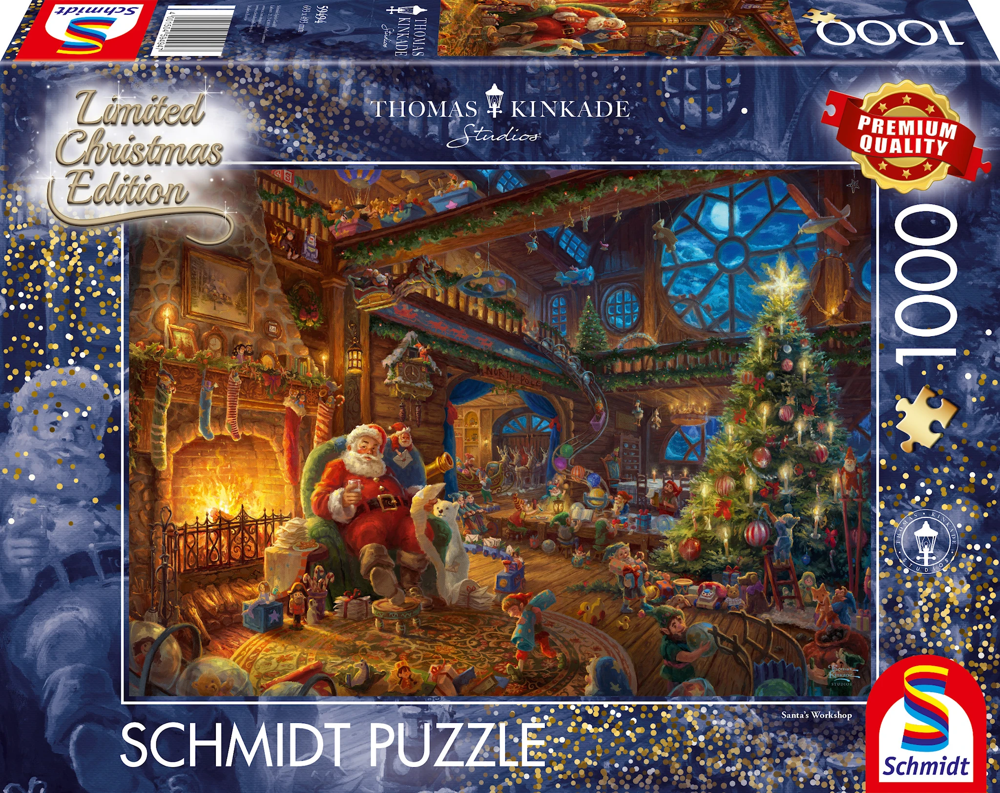 Produktbilde for Santa Claus And His Elves Limited Edition Puslespill 1000 Brikker Schmidt