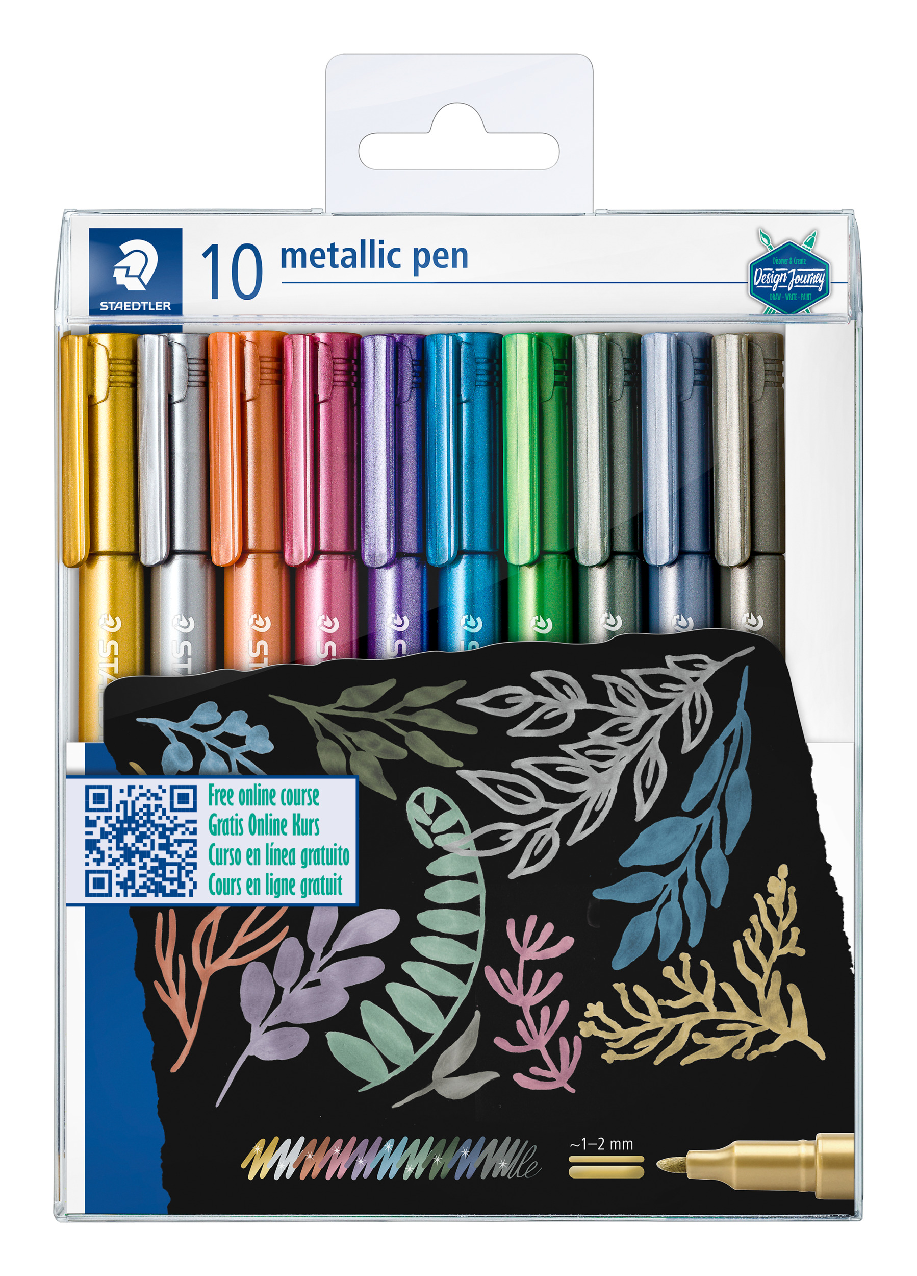 Metallic pennor 10-p Staedtler