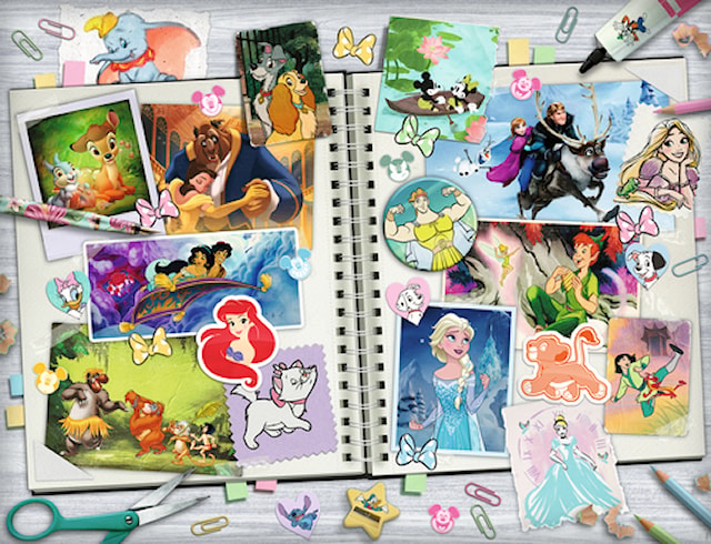 Produktbild 2 för Disney Scrapbook Pussel 2000 Bitar Ravensburger