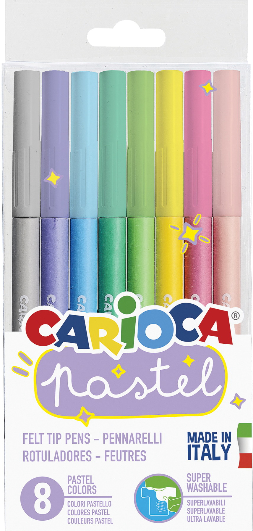 Fiberpennor Superwashable Pastell 8-p, Carioca