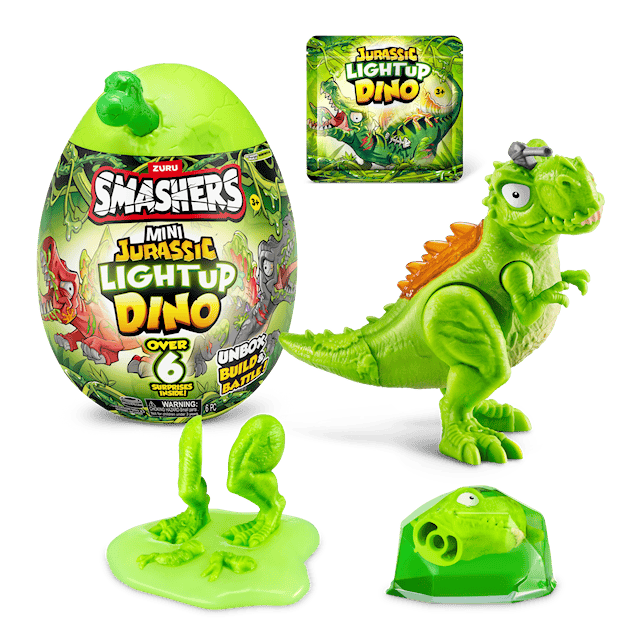 Produktbild 2 för Mini Jurassic Light-Up Dino Smashers
