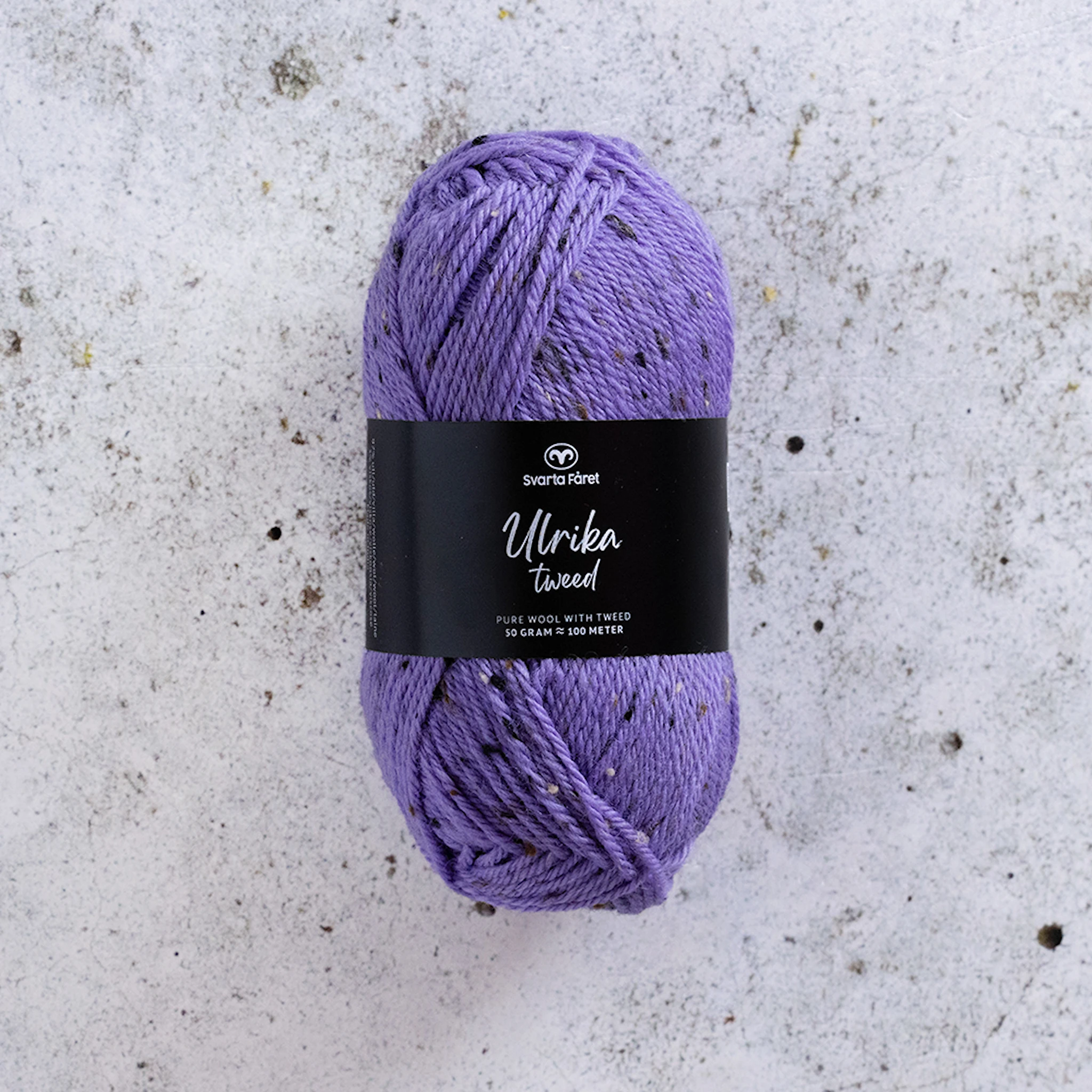 Produktbild för Ulrika Tweed Ullmix 50 g Svarta Fåret