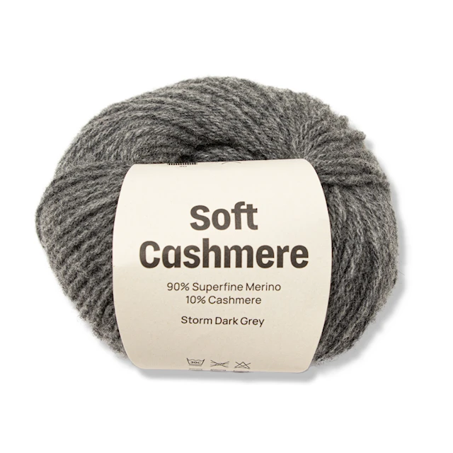 Soft Cashmere Kashmir/merino 25 gr Storm dark grey A735 Adlibris