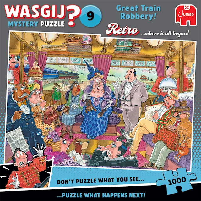 Wasgij Retro Mystery 9 Great Train Robbery! Pussel 1000 bitar