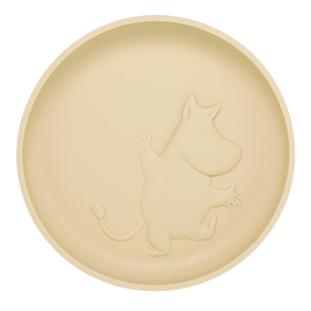 Tuotekuva 1 - Muumi Silikonilautanen Imukupilla Latte Beige Rätt Start