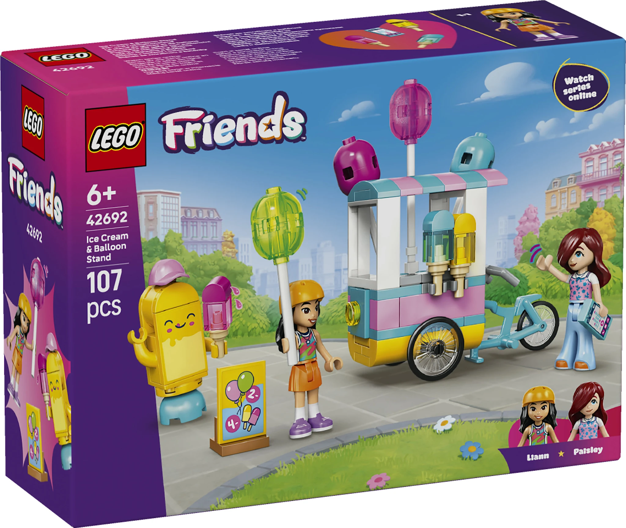 Tuotekuva ille LEGO Friends Jäätelö- ja ilmapalloteline (42692)