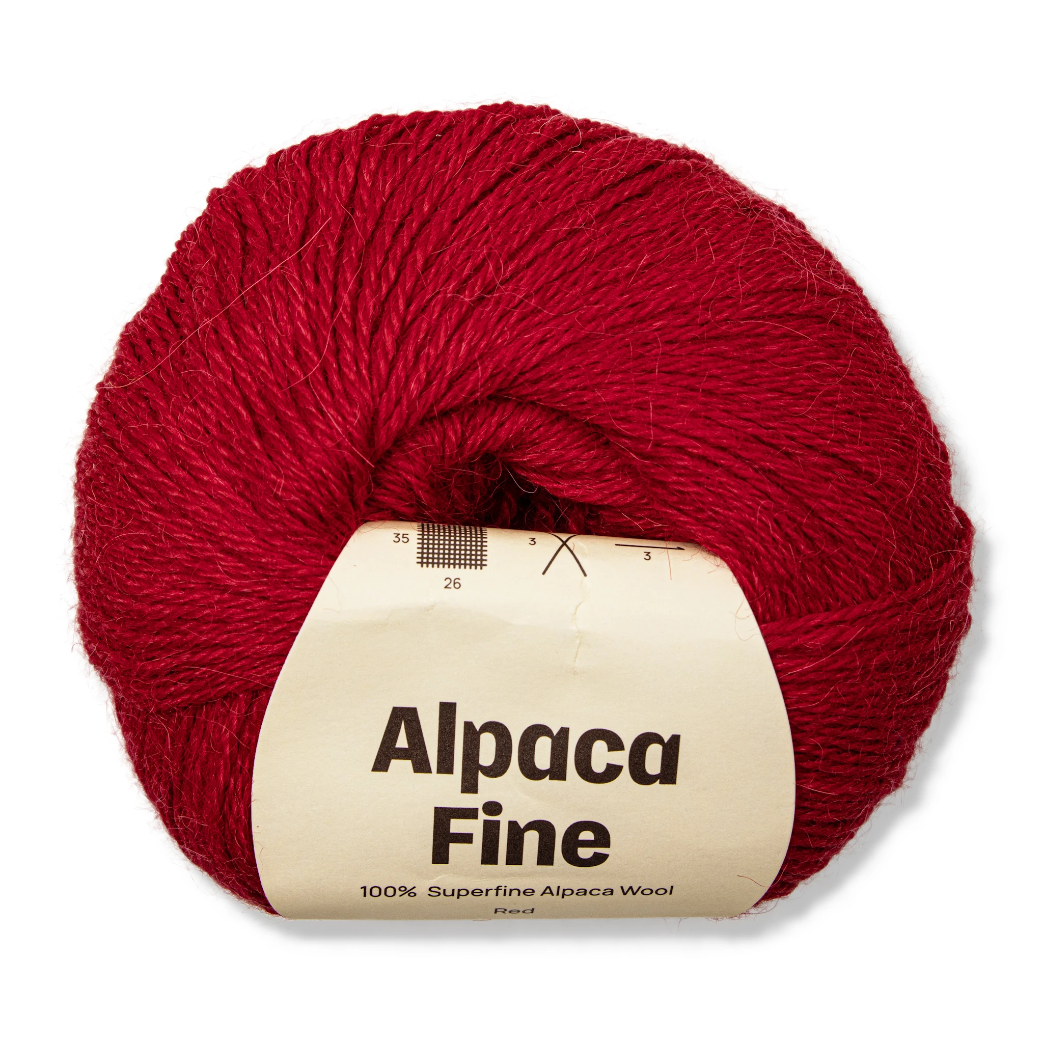 Produktbild för Alpaca Fine 50 g Red A319 Adlibris