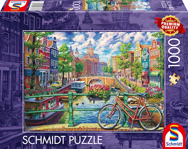 Amsterdam Canal Pussel 1000 Bitar Schmidt