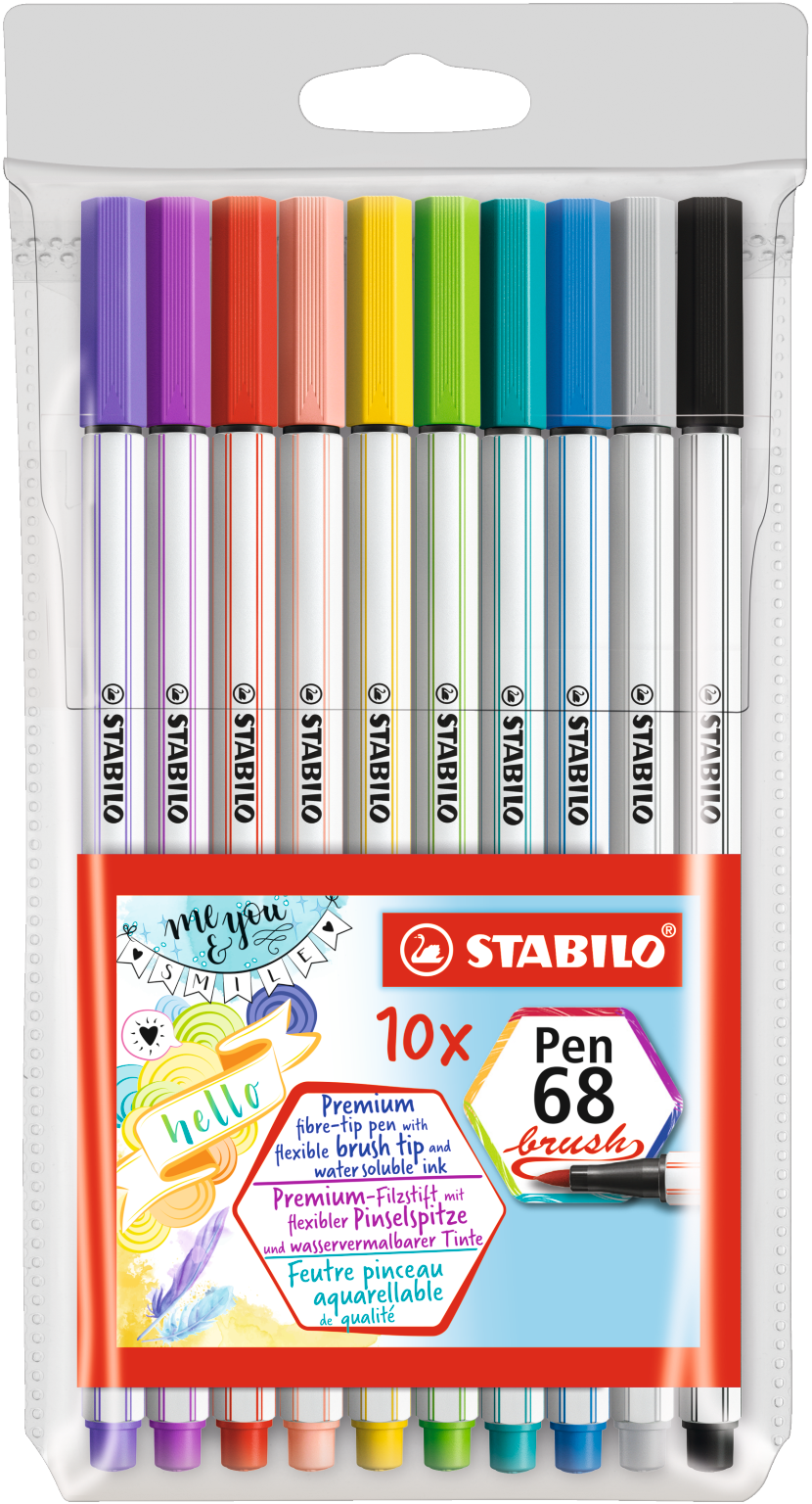 Pen 68 Brush 10-pack STABILO