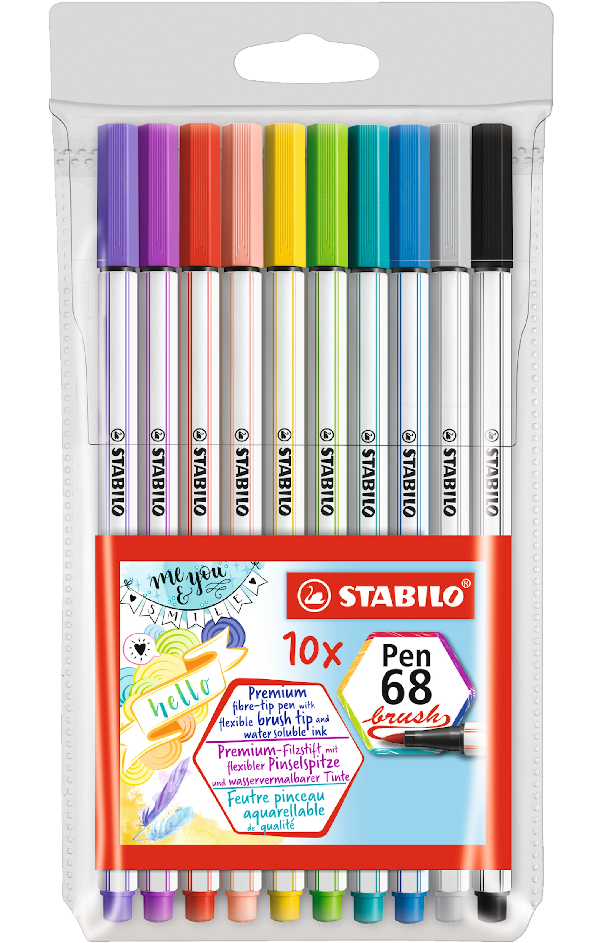 Tuotekuva ille PenBrush 68 10/fp, Brushpen Vesi Stabilo