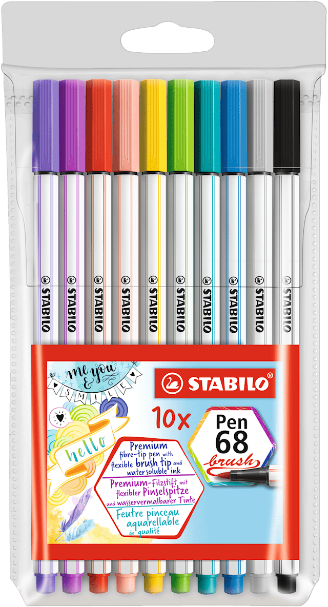 PenBrush 68 10/fp, Brushpen Vesi Stabilo