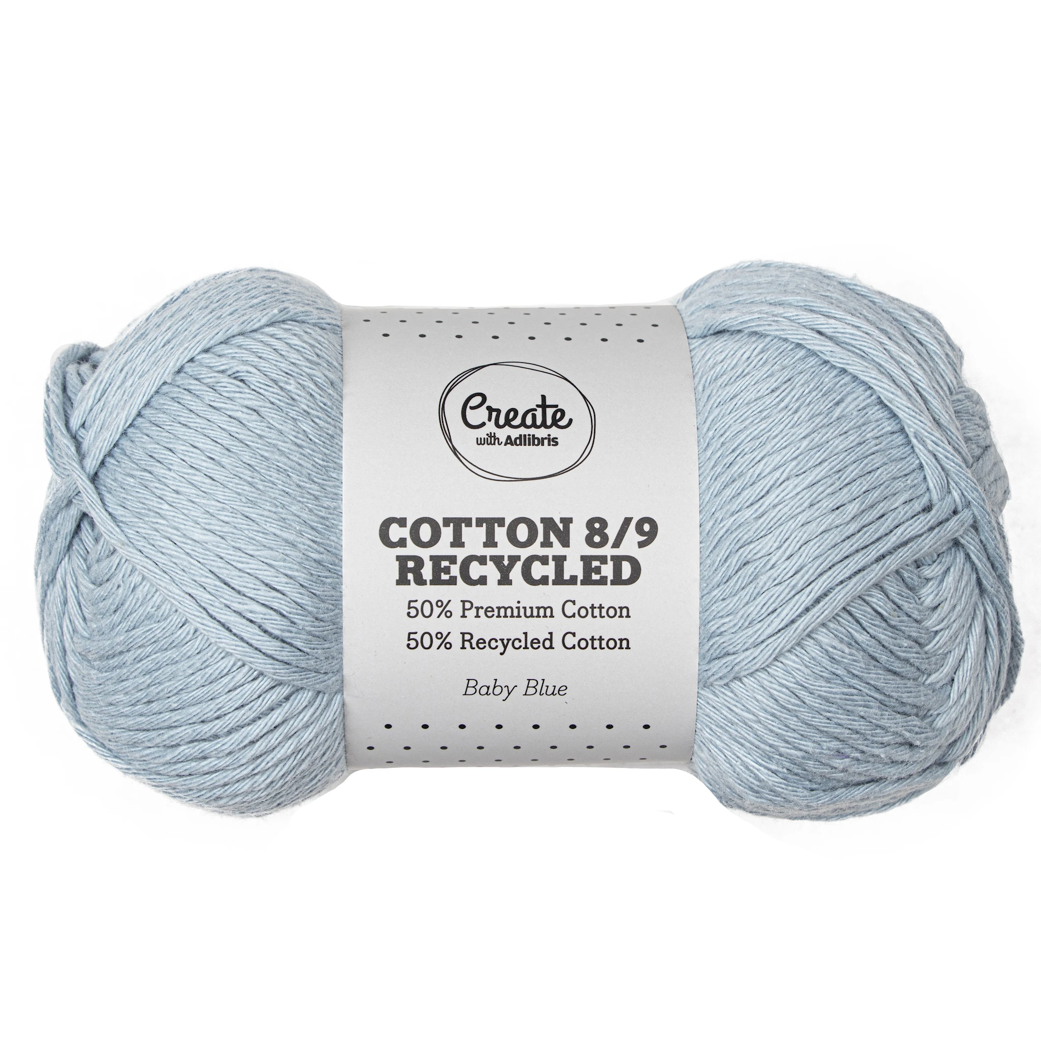 Produktbild för Cotton 8/9 Garn 100g Adlibris