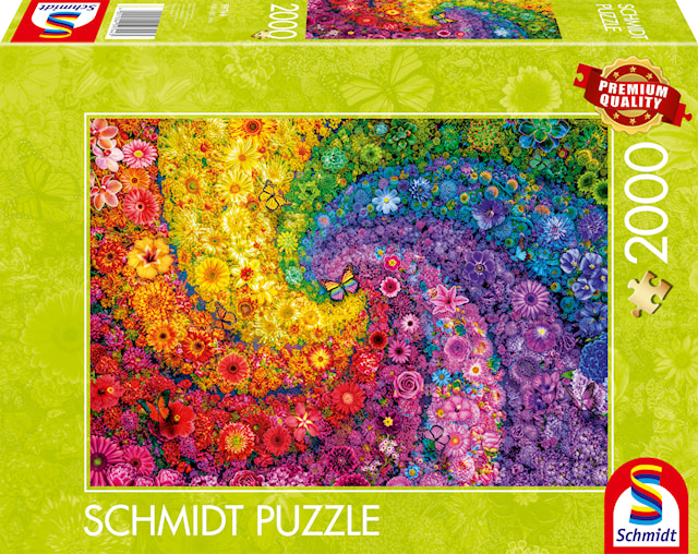 Produktbild 1 för Pussel Swirling colours in bloom 2000 bitar, Schmidt