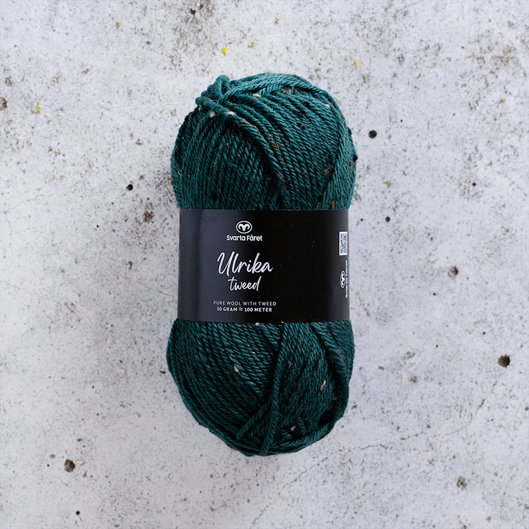 Produktbild för Ulrika Tweed Ullmix 50 g Svarta Fåret