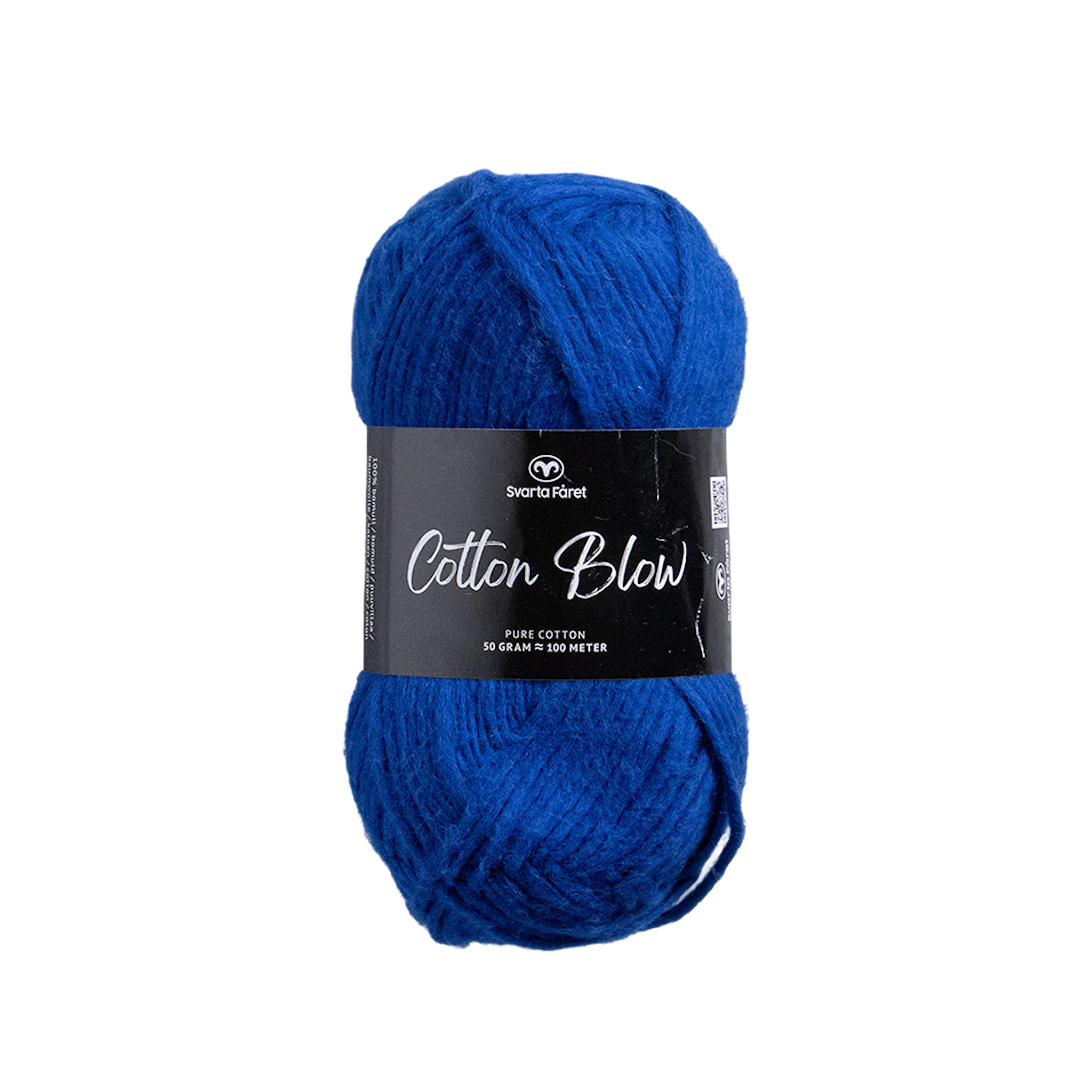 Produktbild för Cotton Blow Bomullsgarn 50 g Inky Business 021 Svarta Fåret