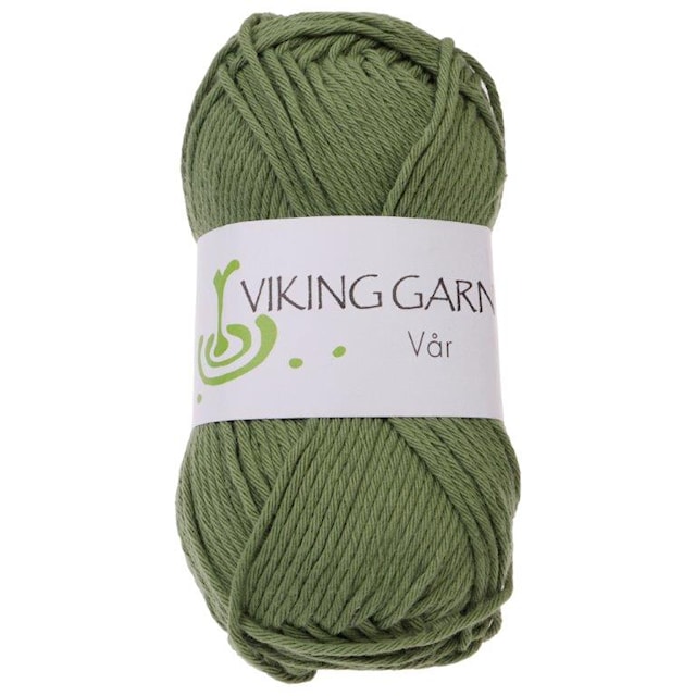 Vår Puuvillalanka 50 g vihreä Viking Garn