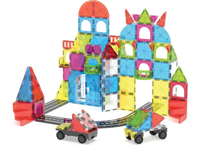 Produktbild 2 för Magna-Tiles City Center Magnetiska Byggklossar 110 Bitar