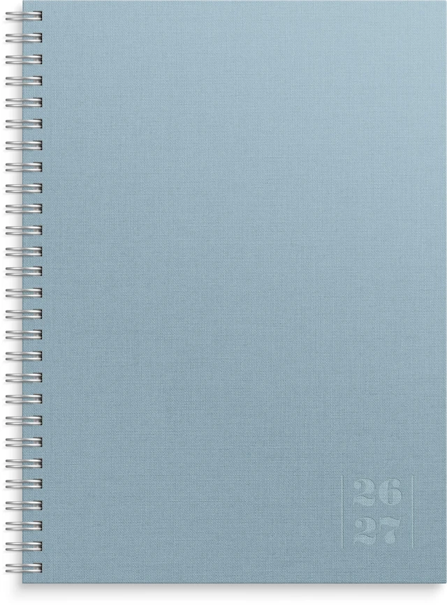 Kalenteri 26/27 Study Textile Vaaleansininen Burde