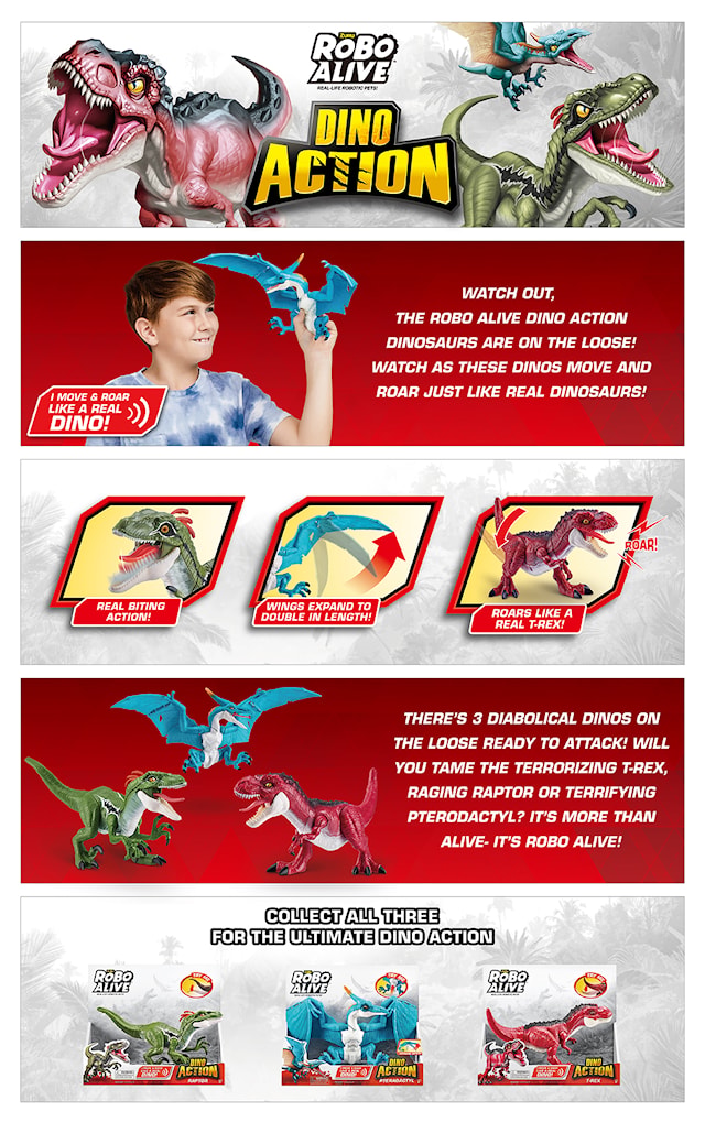Produktbilde 5 for Dino Action S1 Raptor Roboalive