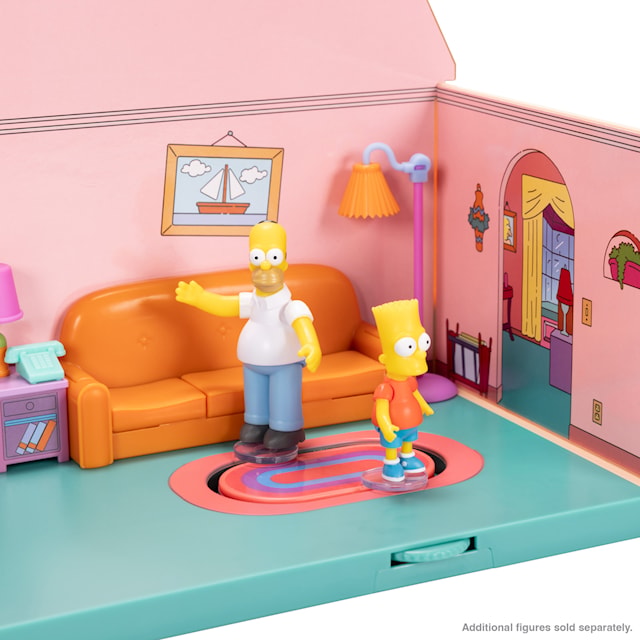Produktbilde 2 for Simpsons 2,5 tommers lekesett Simpsons stue med Homer