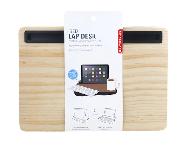 iBed Lap Desk Wood Kikkerland