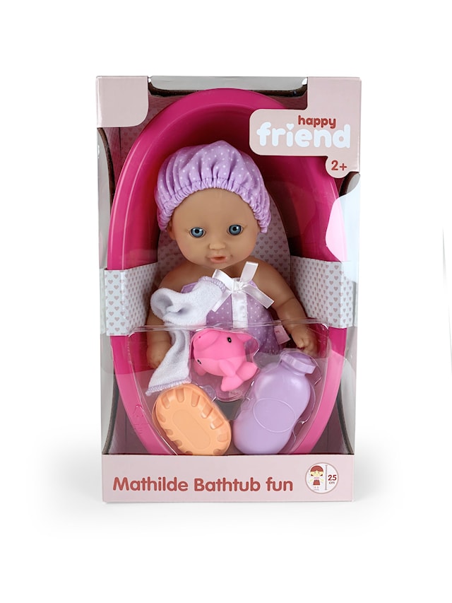 Tuotekuva 2 - Mathilde-nukke, 25 cm, kylpyammeella Happy Friend