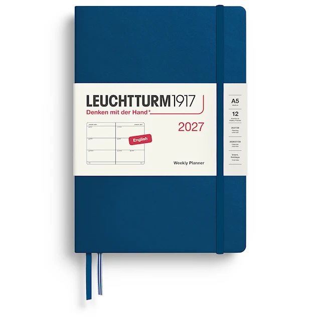 Weekly PLANNER 2027 A5 Hard Indigo Leuchtturm1917