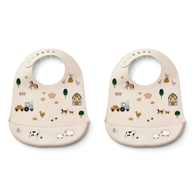 Tuotekuva 1 - Tilda Bib 2-Pack Farm Sandy Liewood