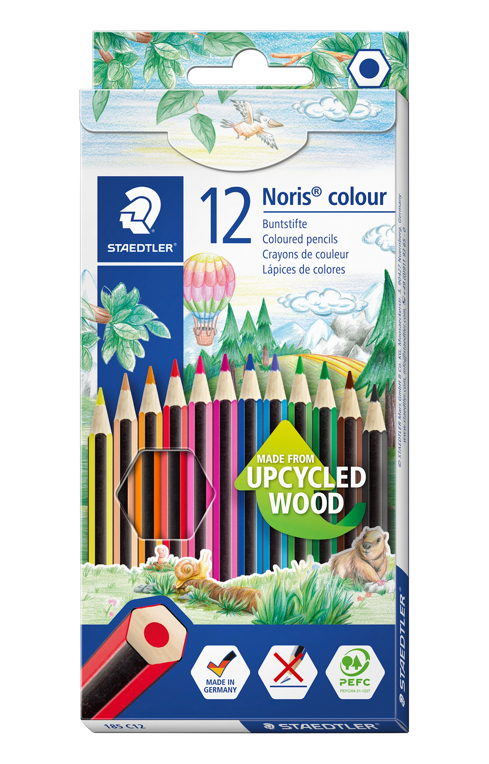 Produktbild för Färgpenna 12-p PEFC Noris Colour Staedtler