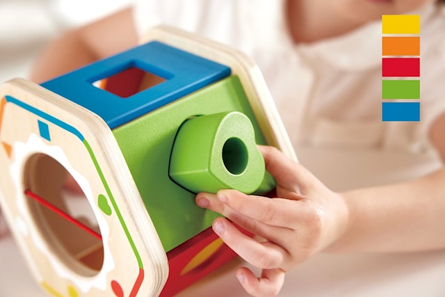 Produktbild 4 för Hape Färgglad Plocklåda