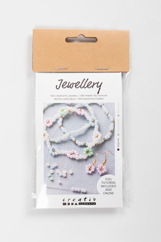 Produktbilde 5 for Mini DIY Kit Smykker, Elastisk armbånd, ørering, 1 pk.