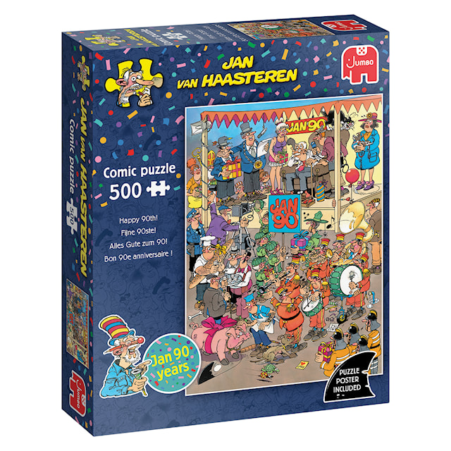 Produktbild 3 för Jan van Haasteren - Happy 90th! Pussel 1000 bitar