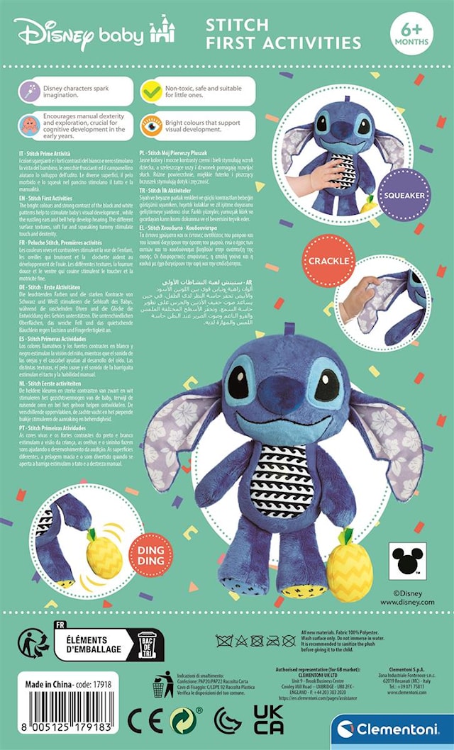 Produktbild 3 för Stitch Mjukis med Musik Disney Baby