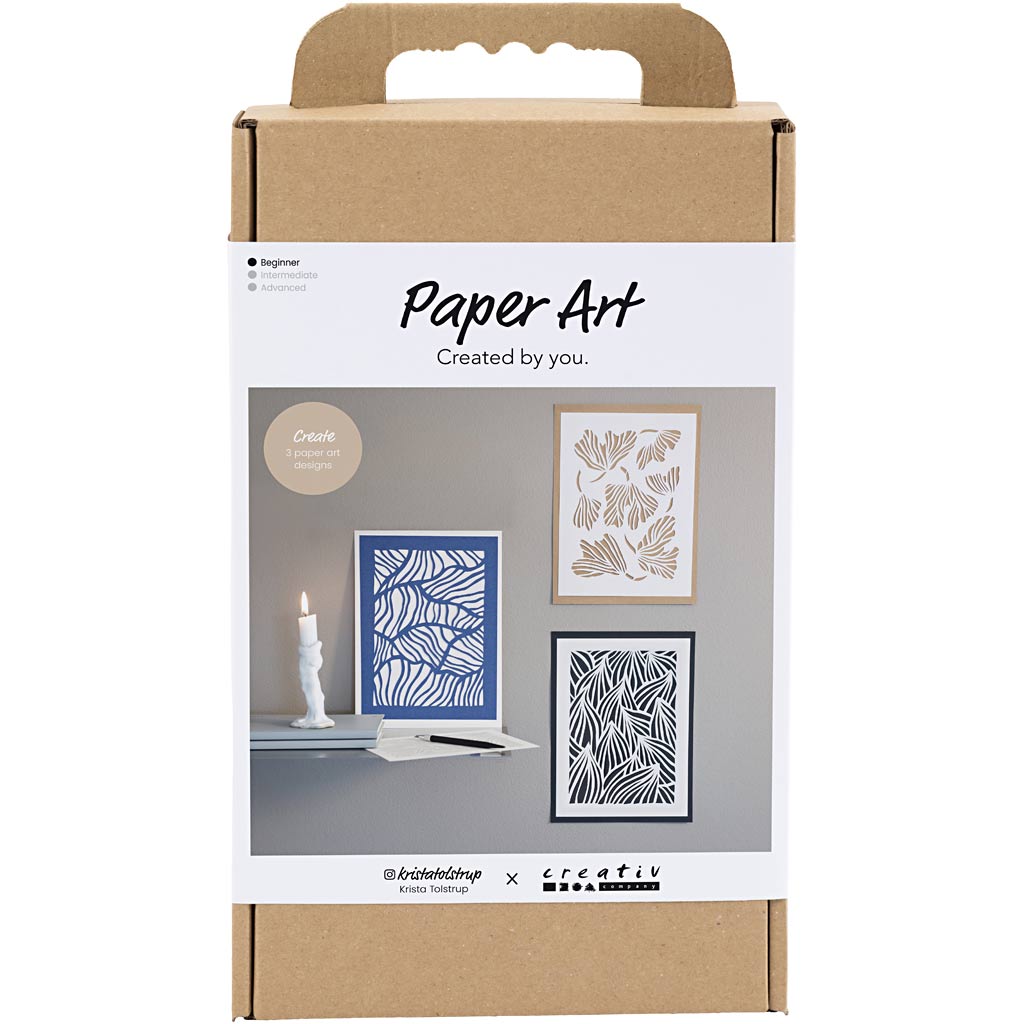 DIY Kit Papperskonst för upphängning 3 olika mönster Creativ Company