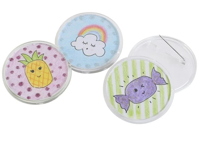 Badge Brosch Rund 5,5 cm 5-pack