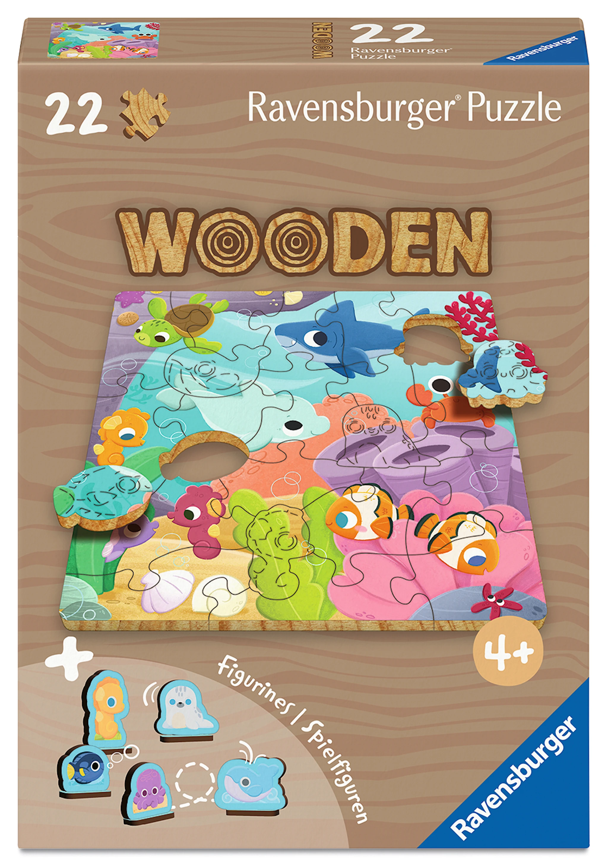 Produktbild för Underwater Träpussel 22 Bitar Ravensburger