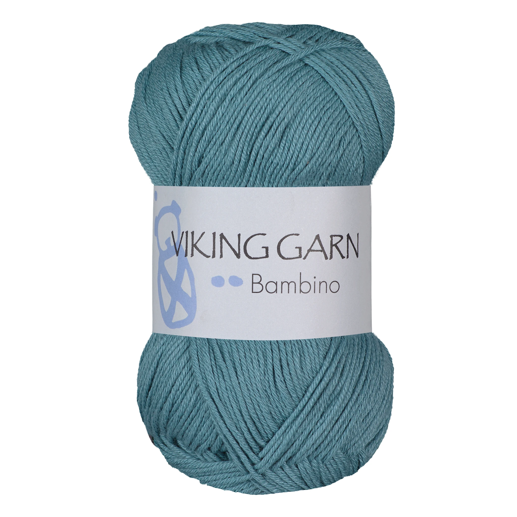 Produktbild för Bambino Garn Bomullsmix 50 g Petrol 428 Viking Garn