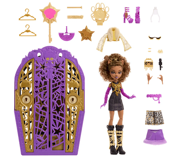 Tuotekuva 3 - Monster High Skulltimate Secrets -muotinukke Clawdeen