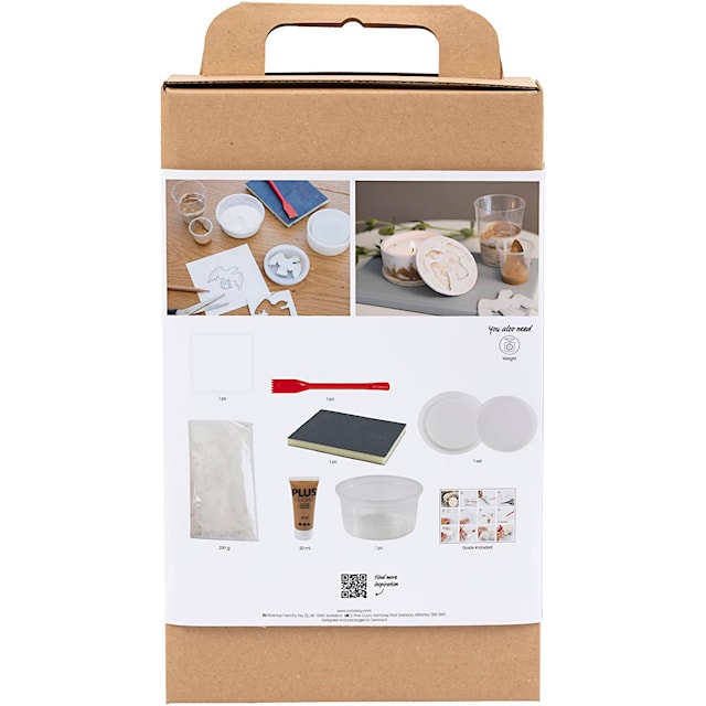 Produktbilde 2 for DIY Kit Resin Støping, Krukke med lokk, beige, off white, 1 pk.